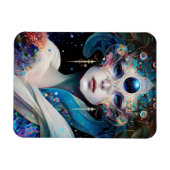 Cosmic Mask Goddess Queen Fantasy Art Magneet (Horizontaal)