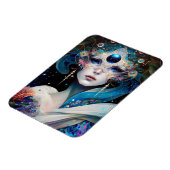 Cosmic Mask Goddess Queen Fantasy Art Magneet (Linkerzijde)