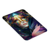 Cosmic Mask Goddess Queen Fantasy Art Magnet Magneet (Rechterzijde)