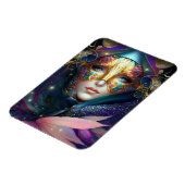 Cosmic Mask Goddess Queen Fantasy Art Magnet Magneet (Linkerzijde)