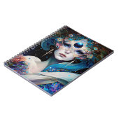 Cosmic Mask Goddess Queen Fantasy Art Notitieboek (Linkerzijde)