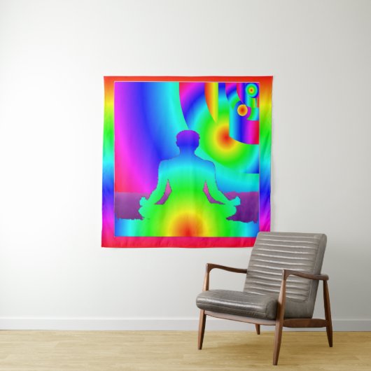 Cosmic Meditation Tapestry Wandkleed (In situ)