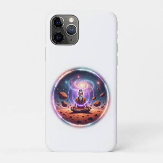 Cosmic Meditator Galaxy Phone Case (Achterkant)
