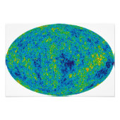 Cosmic Microwave Achtergrond Kaart Foto Afdruk (Voorkant)