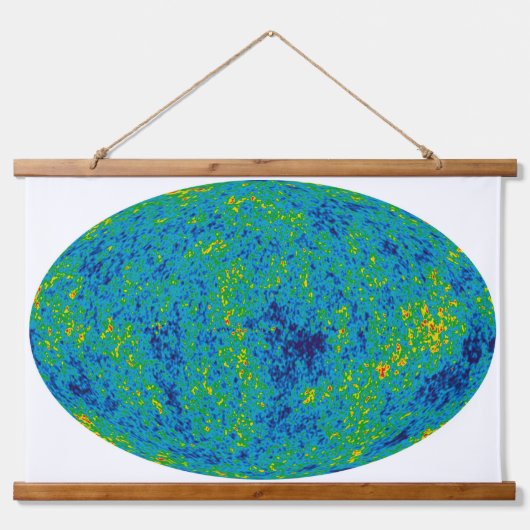 Cosmic Microwave Achtergrond Kaart Hangend Wandkleed (Voorkant)