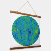 Cosmic Microwave Achtergrond Kaart Hangend Wandkleed (Gebogen)