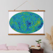 Cosmic Microwave Achtergrond Kaart Hangend Wandkleed (Slaapkamer)