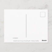 Cosmic Midnight Water Lily Briefkaart (Achterkant)