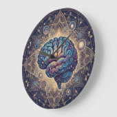 Cosmic Mind Mandala – Abstract Brain Art Grote Klok (Hoek)