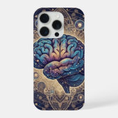 Cosmic Mind Mandala – Abstract Brain Art iPhone Hoesje (Achterkant)