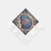 Cosmic Mind Mandala – Abstract Brain Art Servet (Hoek)