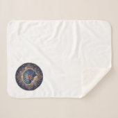 Cosmic Mind Mandala – Abstract Brain Art Sherpa Deken (Voorkant (horizontaal))