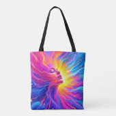 Cosmic Mindscape Graphic Tote Bag (Achterkant)