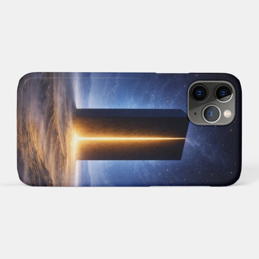 Cosmic Monolith – Light Beyond the Void Case-Mate iPhone Case (Achterkant (horizontaal))