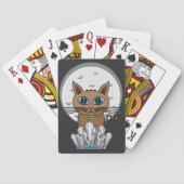 Cosmic Moon Cat - Blue-Card Decf Speelkaarten (Achterkant)