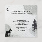 *~* Cosmic Moon Horse Ranch Rainbow Stars Shaman Vierkante Visitekaartje (Achterkant)