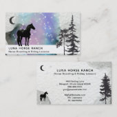 *~* Cosmic Moon Horse Ranch Stars Rainbow Shaman Visitekaartje (Voorkant / Achterkant)