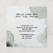 *~* Cosmic Moon Howling Wolf Rainbow Shaman Vierkante Visitekaartje (Achterkant)