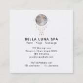 *~* Cosmic Moon Shaman Lunar Universe Vierkante Visitekaartje (Achterkant)