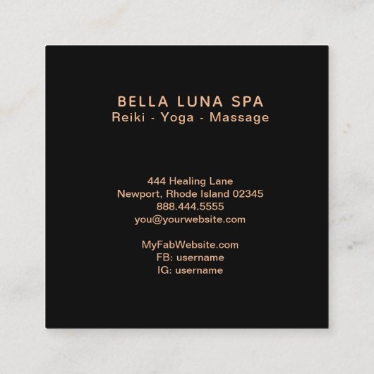 *~* Cosmic Moon Universe Lunar Shaman Moons Vierkante Visitekaartje (Achterkant)