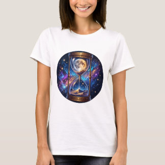 Cosmic Moon Zandloper Dames T-Shirt