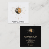 *~* Cosmic MoonBeams Sun Rays Energy Glow Vierkante Visitekaartje (Voorkant / Achterkant)