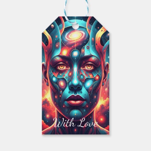 Cosmic+Mosaic+Face Cadeaulabel (Voorkant)