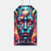 Cosmic+Mosaic+Face Cadeaulabel (Achterkant)