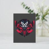 Cosmic Moth - Kunst Folklore Mothman Briefkaart (Staand voorkant)