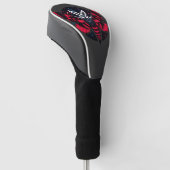 Cosmic Moth - Kunst Folklore Mothman Golfheadcover (Schuin)