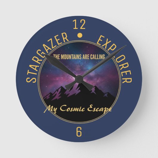 Cosmic Mountain Calling Ronde Klok (Voorkant)