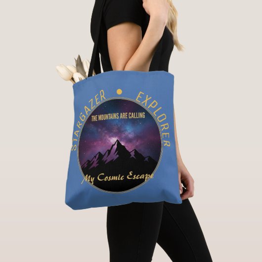 Cosmic Mountain Calling Tote Bag (Dichtbij)