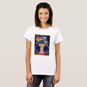 Cosmic Mushroom Dream Dames T-Shirt (Voorkant volledig)