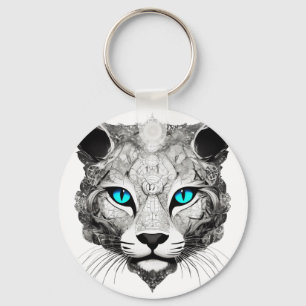 Cosmic Mystic Kat – Onderwater Smiley PortrT-Shirt Sleutelhanger