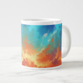 Cosmic Nebula Abstract Galaxy Space Art Grote Koffiekop (Voorkant rechts)