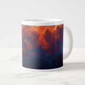 Cosmic Nebula Abstract Galaxy Space Art Grote Koffiekop (Voorkant rechts)