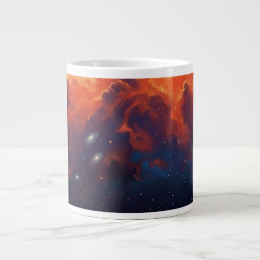 Cosmic Nebula Abstract Galaxy Space Art Grote Koffiekop (Voorkant)