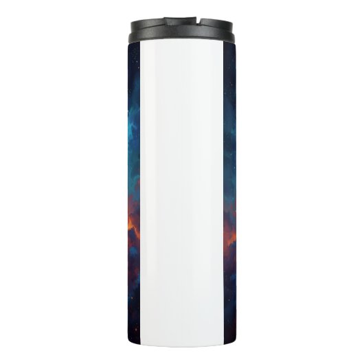 Cosmic Nebula Abstract Galaxy Space Art Thermosbeker (Achterkant)