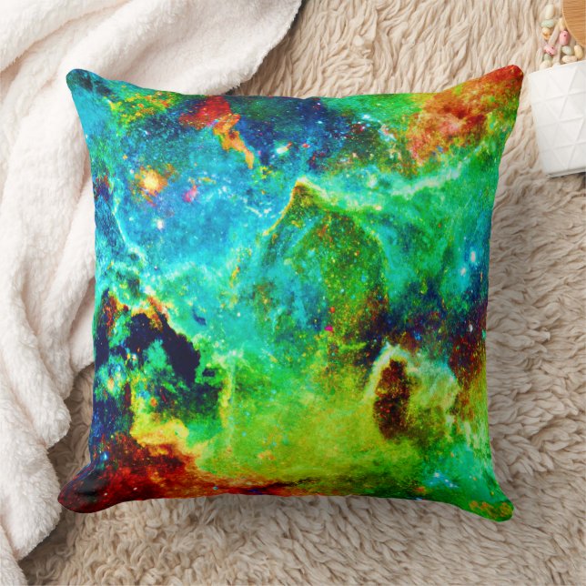 Cosmic Nebula Cloud Art Kussen (Deken)