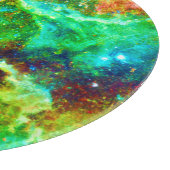 Cosmic Nebula Cloud Art Snijplank (Hoek)