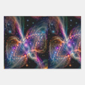 Cosmic Nebula Energy Swirl Wrapping Paper (Voorkant)