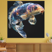 Cosmic Nebula Koi Canvas Afdruk (Insitu (Woonkamer))