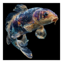 Cosmic Nebula Koi Perfect Poster