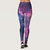 Cosmic Nebula Seamless Pattern for All-Over Print Leggings (Achterkant)