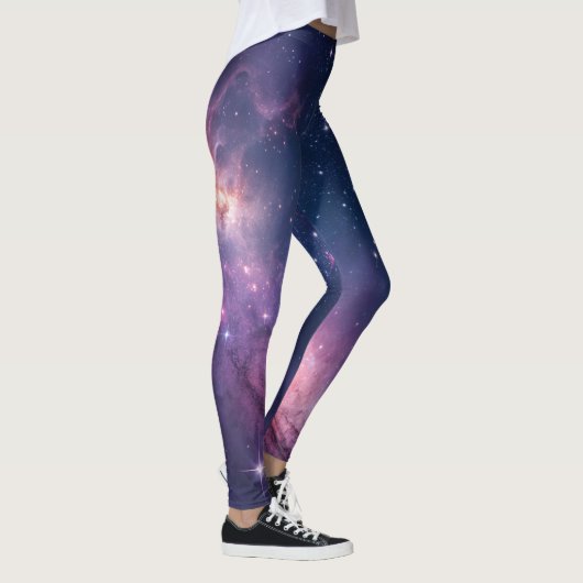 Cosmic Nebula Seamless Pattern for All-Over Print  Leggings (Rechts)