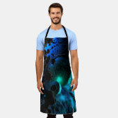 Cosmic Nebula Voyage All-Over Print Apron Schort (Gedragen)
