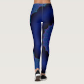 Cosmic Neon Black Hole Blacklight Space Mandala Leggings (Achterkant)