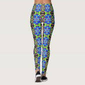 Cosmic Neon Fractal Light Portal-Leggings Leggings (Achterkant)