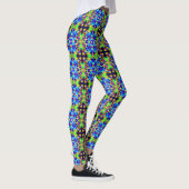 Cosmic Neon Fractal Light Portal-Leggings Leggings (Rechts)