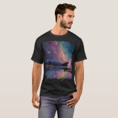 Cosmic Night Sky Landscape T-shirt (Voorkant volledig)